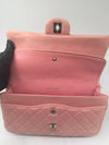 Sold-CHANEL Double Chain Double Flap Bag Pink SHW