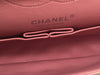 Sold-CHANEL Double Chain Double Flap Bag Pink SHW