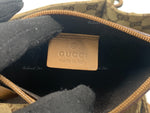 GUCCI GG Monogram Brown Shoulder Bag with Small Pouch