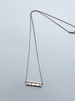 Tiffany 
Co 925 Silver Atlas Collection Bar Necklace