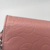 Sold-CHANEL CC Camelia Embossed Wallet-on-the-chain Crossbody Bag - Pink