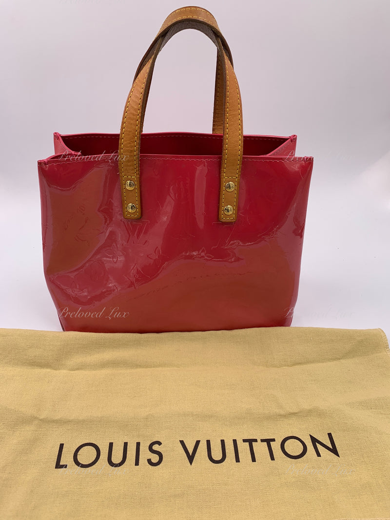 Sold-LOUIS VUITTON Monogram Vernis Reade PM Red/Pink