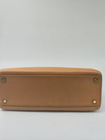 Sold-HERMES Vintage Kelly 32 Clemence Leather Gold Color GHW