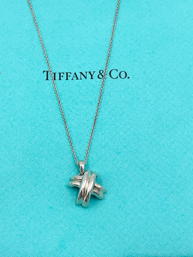 Tiffany 
Co 925 Silver Cross Necklace