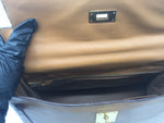 Sold-HERMES Vintage Kelly 32 Clemence Leather Gold Color GHW