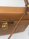 Sold-HERMES Vintage Kelly 32 Clemence Leather Gold Color GHW