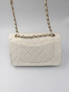 Sold-CHANEL CC Medium Classic Double Flap -  Cream - Matte Gold Hardware