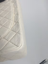 Sold-CHANEL CC Medium Classic Double Flap -  Cream - Matte Gold Hardware