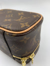 LOUIS VUITTON Monogram Nano Nice Cosmetic Vanity Top Handle Bag