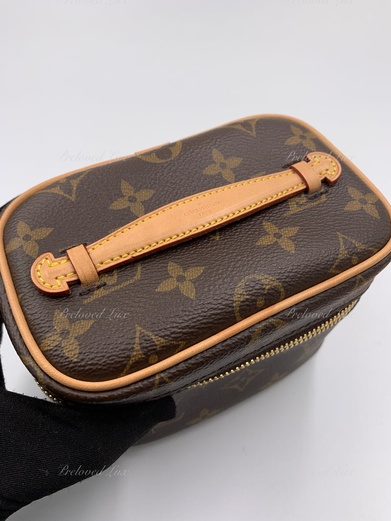 LOUIS VUITTON Monogram Nano Nice Cosmetic Vanity Top Handle Bag