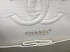 Sold-CHANEL CC Medium Classic Double Flap -  Cream - Matte Gold Hardware