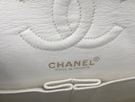 Sold-CHANEL CC Medium Classic Double Flap -  Cream - Matte Gold Hardware