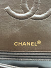 Sold-CHANEL Classic Lambskin Double Chain Double Flap Bag dark brown/gold