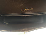 Sold-CHANEL Classic Lambskin Double Chain Double Flap Bag dark brown/gold