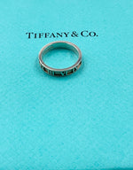 Tiffany 
Co 925 Silver Atlas Narrow Ring Size 7.5