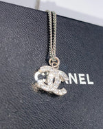 Sold-CHANEL CC Rhinestones Necklace