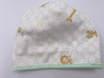 Sold-Kids - Gucci Little Friends Baby Reversible Hat White Green with Box