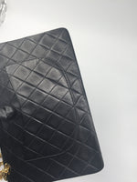 Sold - CHANEL Lambskin Double Chain Double Flap Bag black/GHW