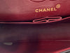 Sold-CHANEL Classic Lambskin Double Chain Double Small Flap Bag black/gold (1)