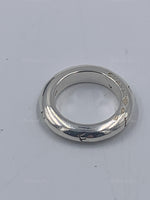 Sold-CHANEL 925 Silver Logo Ring Size 5 1/2