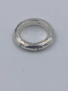 Sold-CHANEL 925 Silver Logo Ring Size 5 1/2