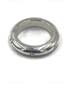 Sold-CHANEL 925 Silver Logo Ring Size 5 1/2