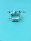 Sold-Tiffany 
Co 925 Silver 1837 Medium Ring Size 7 1/4 (7.25)