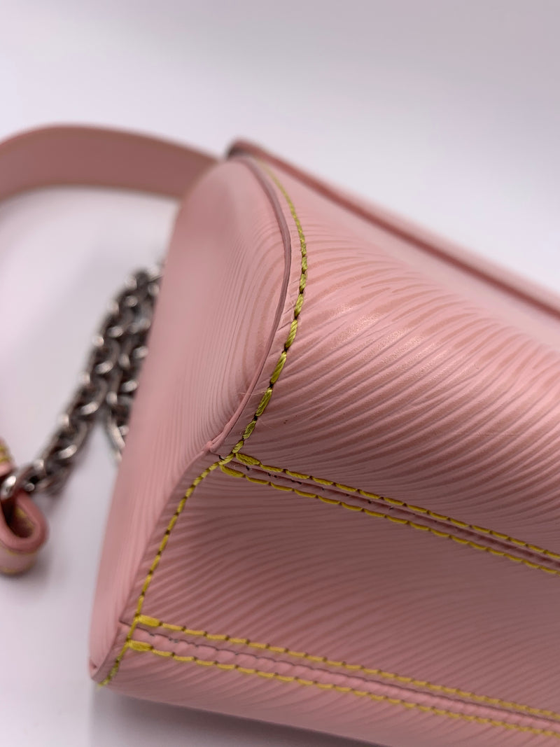 LOUIS VUITTON Epi Twist MM Pink Shoulder Bag Crossbody Bag