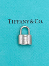 Sold-Tiffany 
Co 925 Silver 1837 Lock Pendant