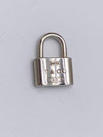 Sold-Tiffany 
Co 925 Silver 1837 Lock Pendant