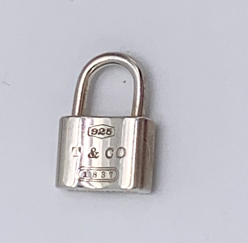 Sold-Tiffany 
Co 925 Silver 1837 Lock Pendant