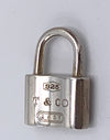 Sold-Tiffany 
Co 925 Silver 1837 Lock Pendant