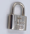 Sold-Tiffany 
Co 925 Silver 1837 Lock Pendant