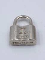 Sold-Tiffany 
Co 925 Silver 1837 Lock Pendant