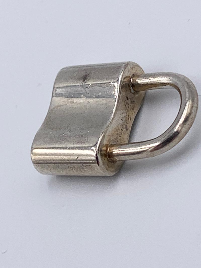 Sold-Tiffany 
Co 925 Silver 1837 Lock Pendant