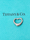 Tiffany 
Co 925 Silver Elsa Peretti Open Heart 16mm Pendant