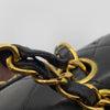 Sold-CHANEL Classic Lambskin Double Chain Double Small Flap Bag black/gold (2)