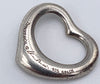 Tiffany 
Co 925 Silver Elsa Peretti Open Heart 16mm Pendant