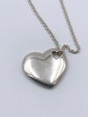 Tiffany 
Co Silver 925 Solid Heart Pendant Necklace