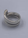 Gucci 925 Silver Logo Ring Size 5 1/4