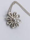 Sold-Tiffany 
Co Silver 925 Paloma Picasso Daisy Flower Pendant Necklace