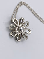 Sold-Tiffany 
Co Silver 925 Paloma Picasso Daisy Flower Pendant Necklace