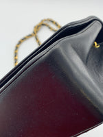 Sold-CHANEL Lambskin Small Diana Single Chain Single Flap Bag Black/gold