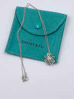 Sold-Tiffany 
Co Silver 925 Paloma Picasso Daisy Flower Pendant Necklace