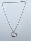 Tiffany 
Co 925 Silver Large (22mm) Open Heart Necklace