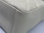 CHANEL Caviar Quilted Petite Shopping Tote Ivory PST