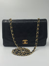 Sold-CHANEL Diana Single Chain Single Flap Bag Black/gold