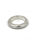 Sold-CHANEL 925 Silver Logo Ring Size 6 1/4