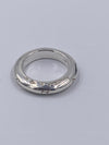 Sold-CHANEL 925 Silver Logo Ring Size 6 1/4