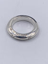 Sold-CHANEL 925 Silver Logo Ring Size 6 1/4